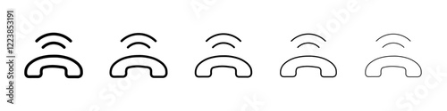 phone ring icon Vector logo sign