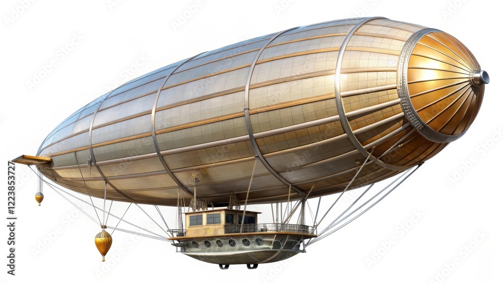 Obraz premium Dirigible Airship Illustration