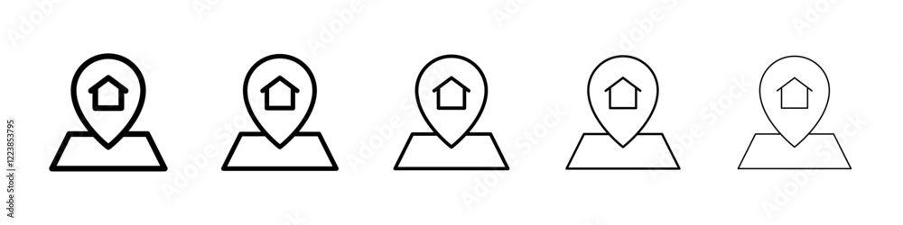 real estate icon Vector logo sign real estate icon Vector logo sign
