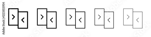 Reverse operation in icon Vector logo sign