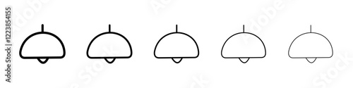 Roof lamp icon Vector logo sign