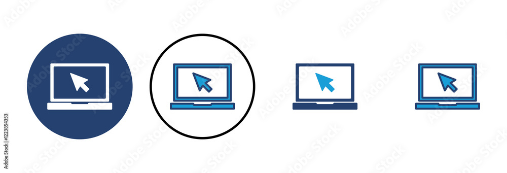 Laptop icon vector. computer icon vector Laptop icon vector. computer icon vector