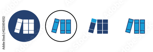 Library icon vector. education icon vector