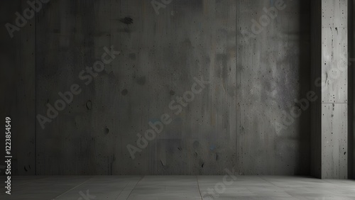 Background of bare mortar. Gray wallpaper make by cement. Generative AI 