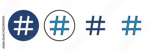 Hashtag icon vector. hashtag symbol