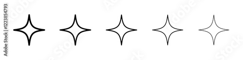 Shine icon Vector logo sign