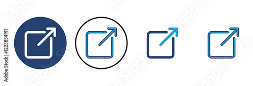 External link icon vector. link icon vector. hyperlink symbol