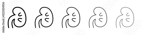 Show renal icon Vector logo sign