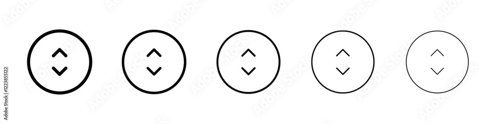 Sliding vertical icon Vector logo sign Sliding vertical icon Vector logo sign