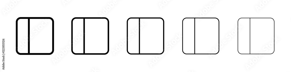 Slidebar icon Vector logo sign Slidebar icon Vector logo sign