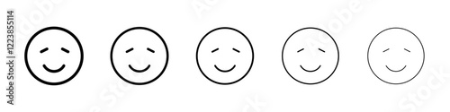 Sly face icon Vector logo sign