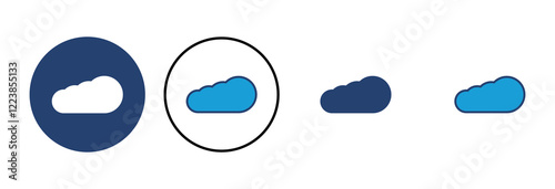 cloud icon vector. cloud vector icon