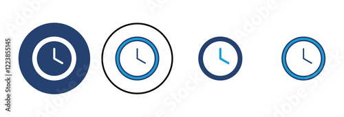 Clock icon vector. Time icon vector. watch icon symbol