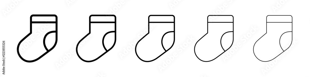 Socks icon Vector logo sign Socks icon Vector logo sign