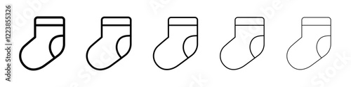 Socks icon Vector logo sign