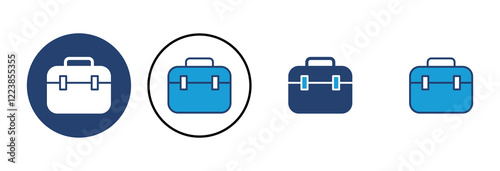 Briefcase icon vector. suitcase icon. luggage symbol.