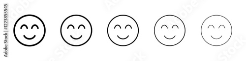 Squinting icon Vector logo sign