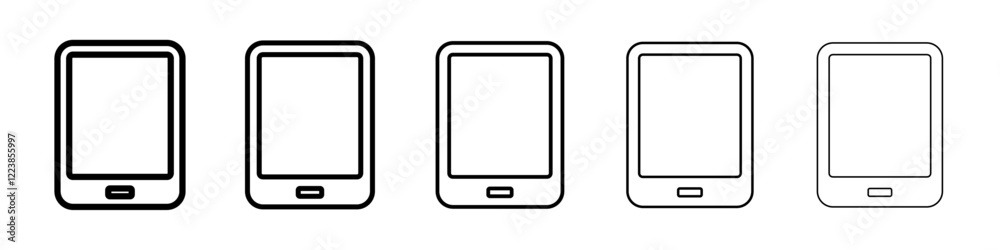 Tablet icon Vector logo sign Tablet icon Vector logo sign
