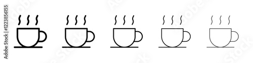 Tea icon Vector logo sign