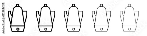 Tea maker icon Vector logo sign