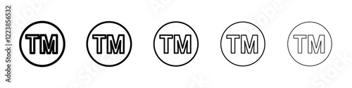 Trademark icon Vector logo sign