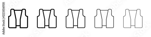 Vest icon Vector logo sign