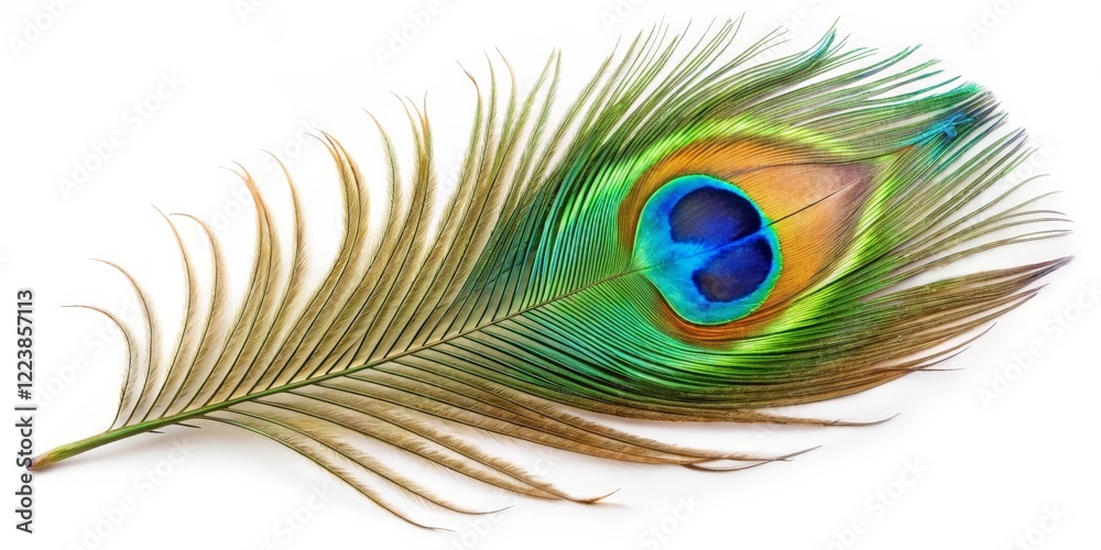 Obraz premium Peacock Feather Close-up