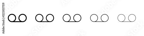 Voicemail icon Vector logo sign