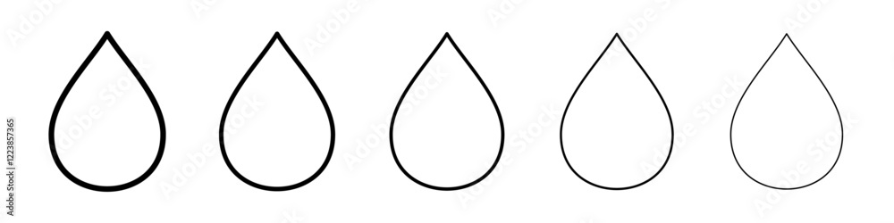 Water drop icon Vector logo sign Water drop icon Vector logo sign