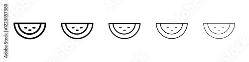 Watermelon icon Vector logo sign