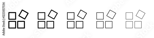 Widget icon Vector logo sign