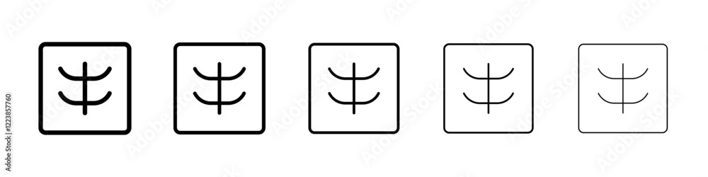 Obraz premium X ray icon Vector logo sign