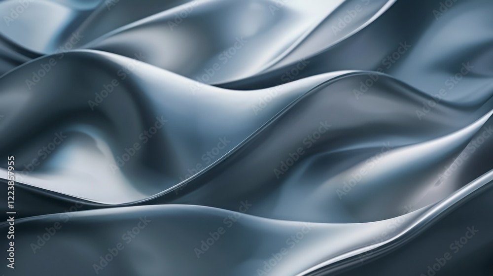 Soft Flowing Metallic Fabric Texture with Gentle Waves, Reflective Surface and Elegant Movement Ideal for Backgrounds and Design Elements in Creative Projects Soft Flowing Metallic Fabric Texture with Gentle Waves, Reflective Surface and Elegant Movement Ideal for Backgrounds and Design Elements in Creative Projects