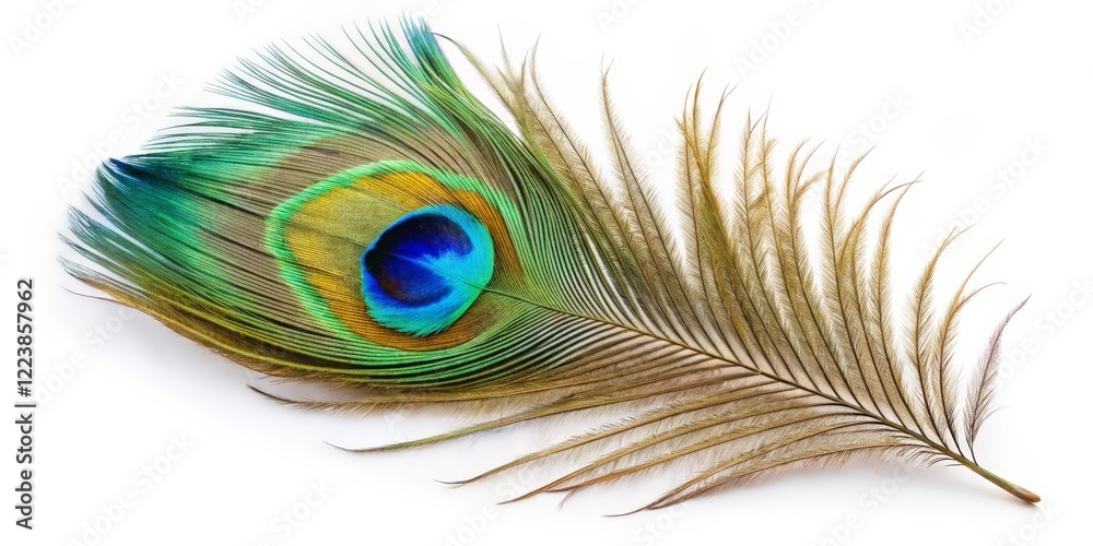 Obraz premium Peacock Feather Close-up