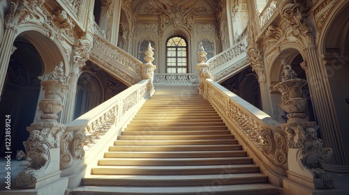 Grand Staircase in a Palace: Architectural Marvel photo