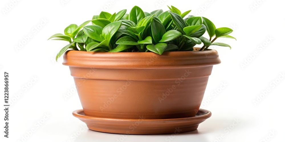 Fototapeta premium Potted Plant, Houseplant, Green Leaves