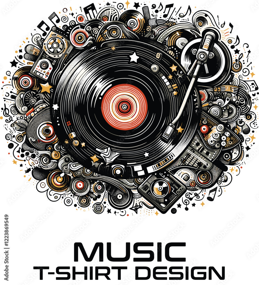Obraz premium Music Vector Logo Design