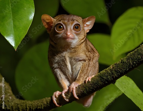Tarsier In The Jungle