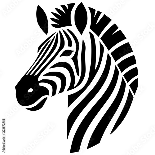 Zebra logo silhouette