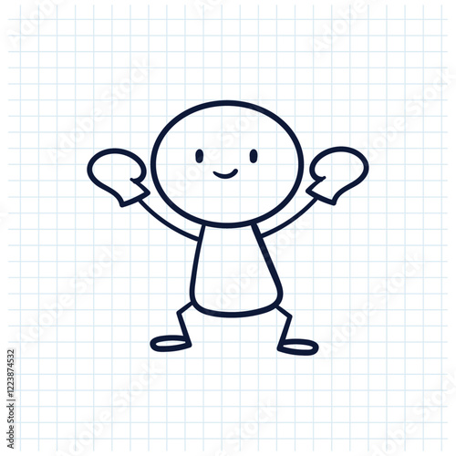 stick man sketch design illustration