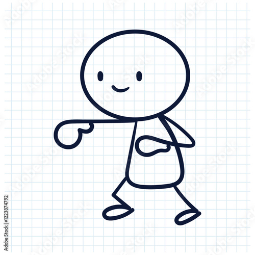 stick man sketch design illustration
