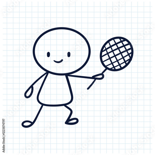 stick man sketch design illustration