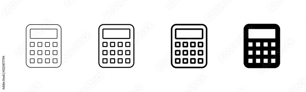 Calculator icon vector isolated on white background. Calculator vector icon. Accounting icon Calculator icon vector isolated on white background. Calculator vector icon. Accounting icon