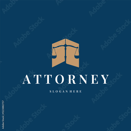 justice logo design symbol lawyer court scale design simple minimalist legal symbol illustration template