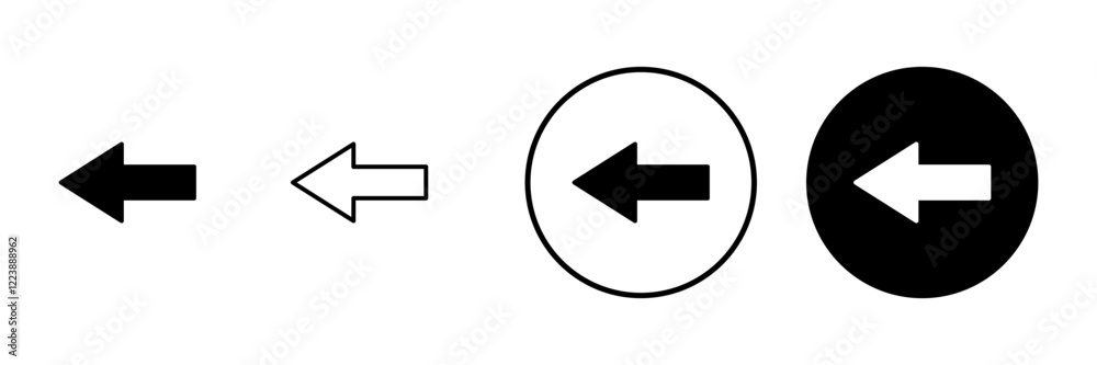 Arrow icon vector. Arrow sign and symbol for web design. Arrow icon vector. Arrow sign and symbol for web design.
