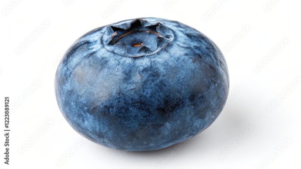 Single Blueberry on White Background Single Blueberry on White Background