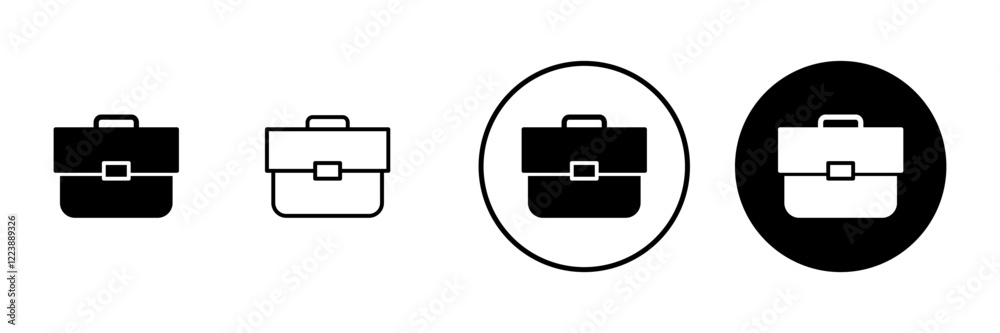 Briefcase icon vector. suitcase sign and symbol. luggage symbol. Briefcase icon vector. suitcase sign and symbol. luggage symbol.