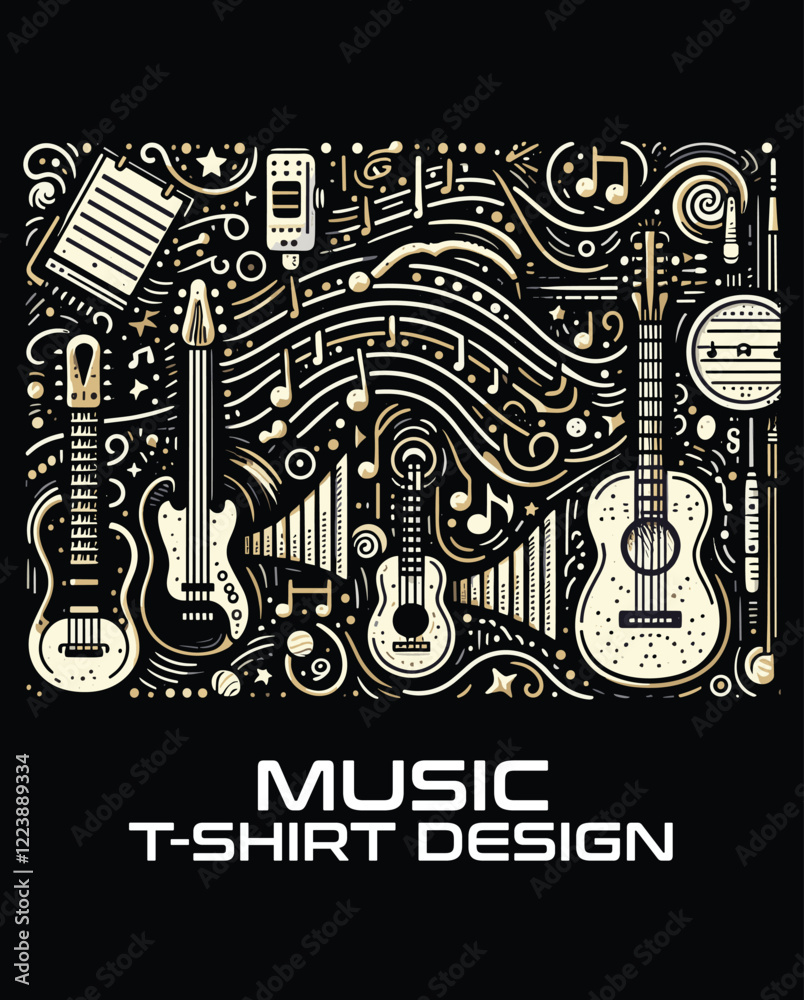Obraz premium Music Vector Logo Design