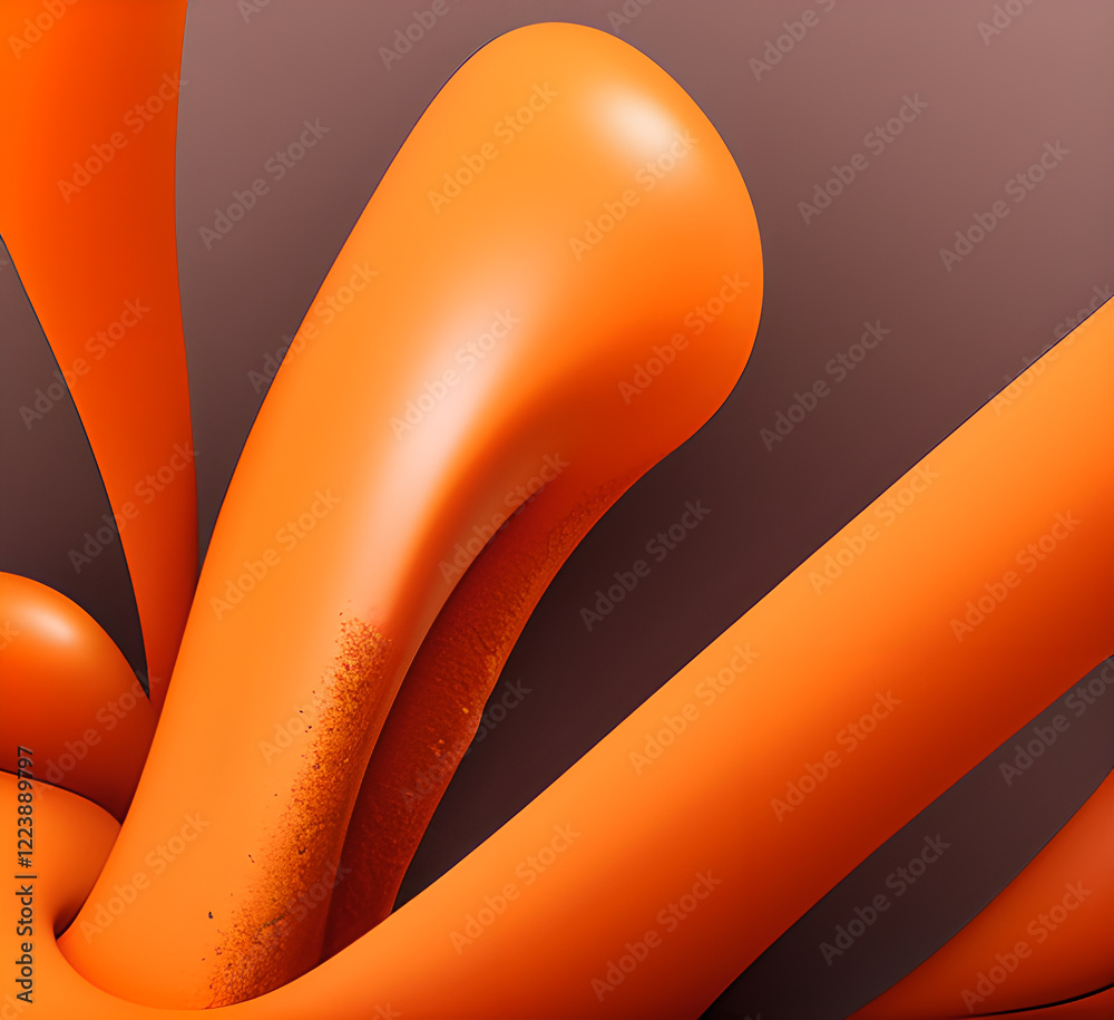 Obraz premium Bright orange blue multicolor colorful background mixed waves color gradient texture swirl spiral.generative ai