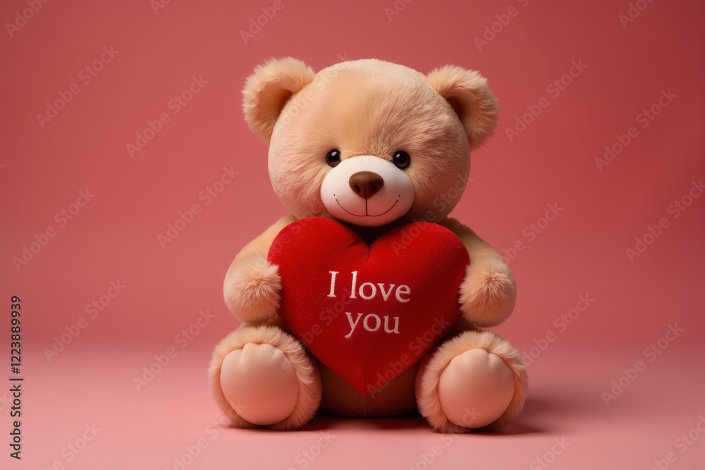 Teddy bear with a big red heart Teddy bear with a big red heart